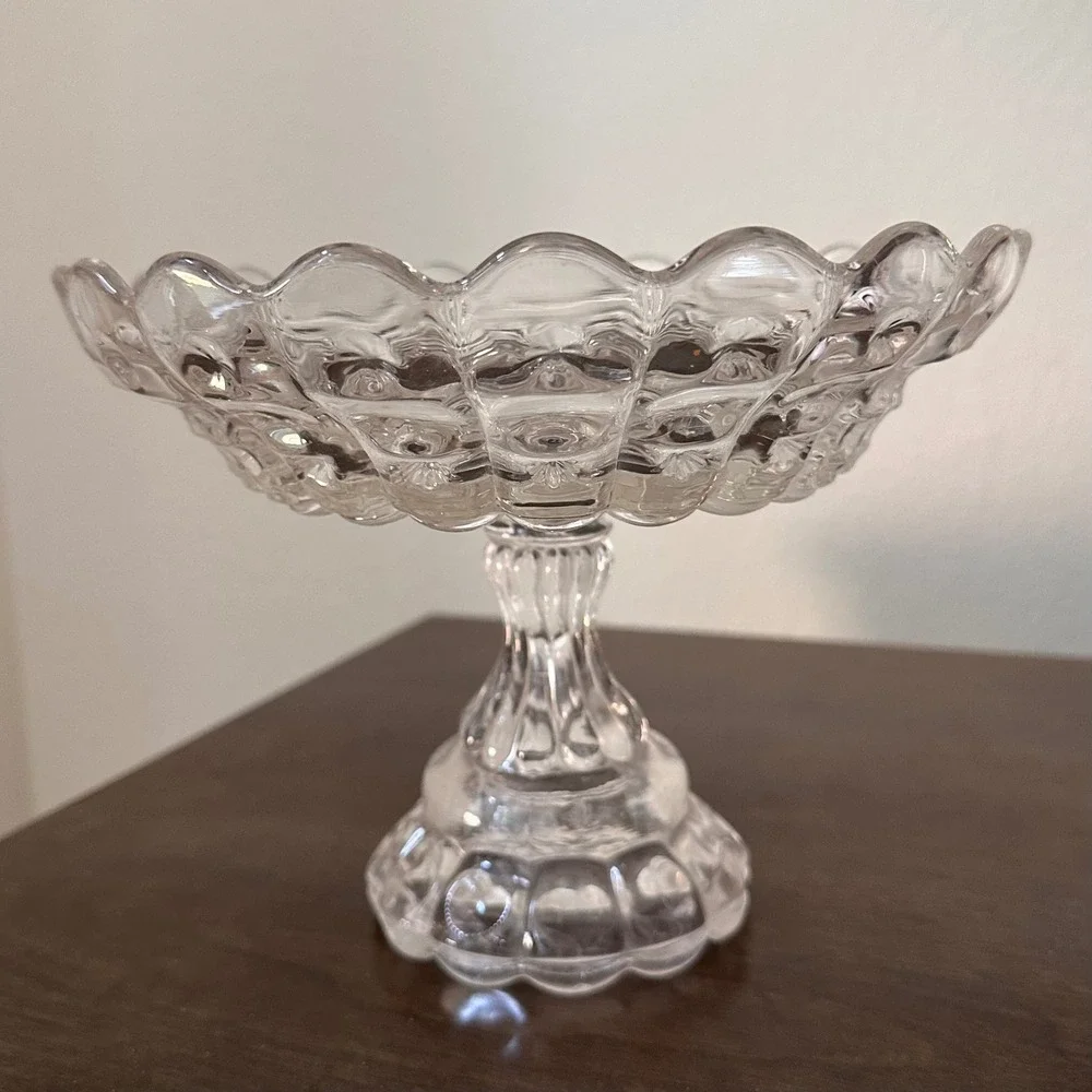 c1880's Huge‎ EAPG Priscilla by Dalzell, Gillmore and Leighton Glass Centerpiece